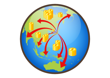 【銀行】母国にいる家族にお金を送りたい