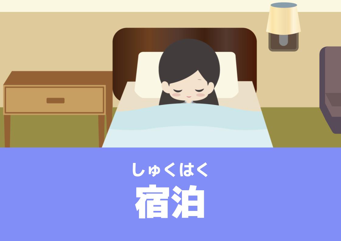 【WA.022】今日の日本語「宿泊」