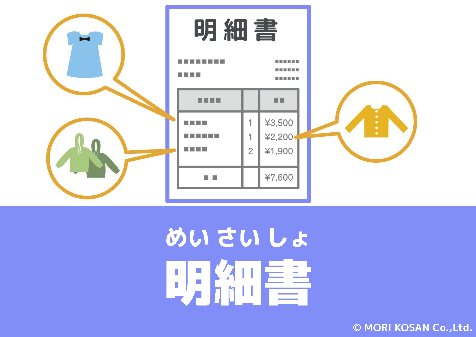 【WA.187】今日の日本語「明細書」